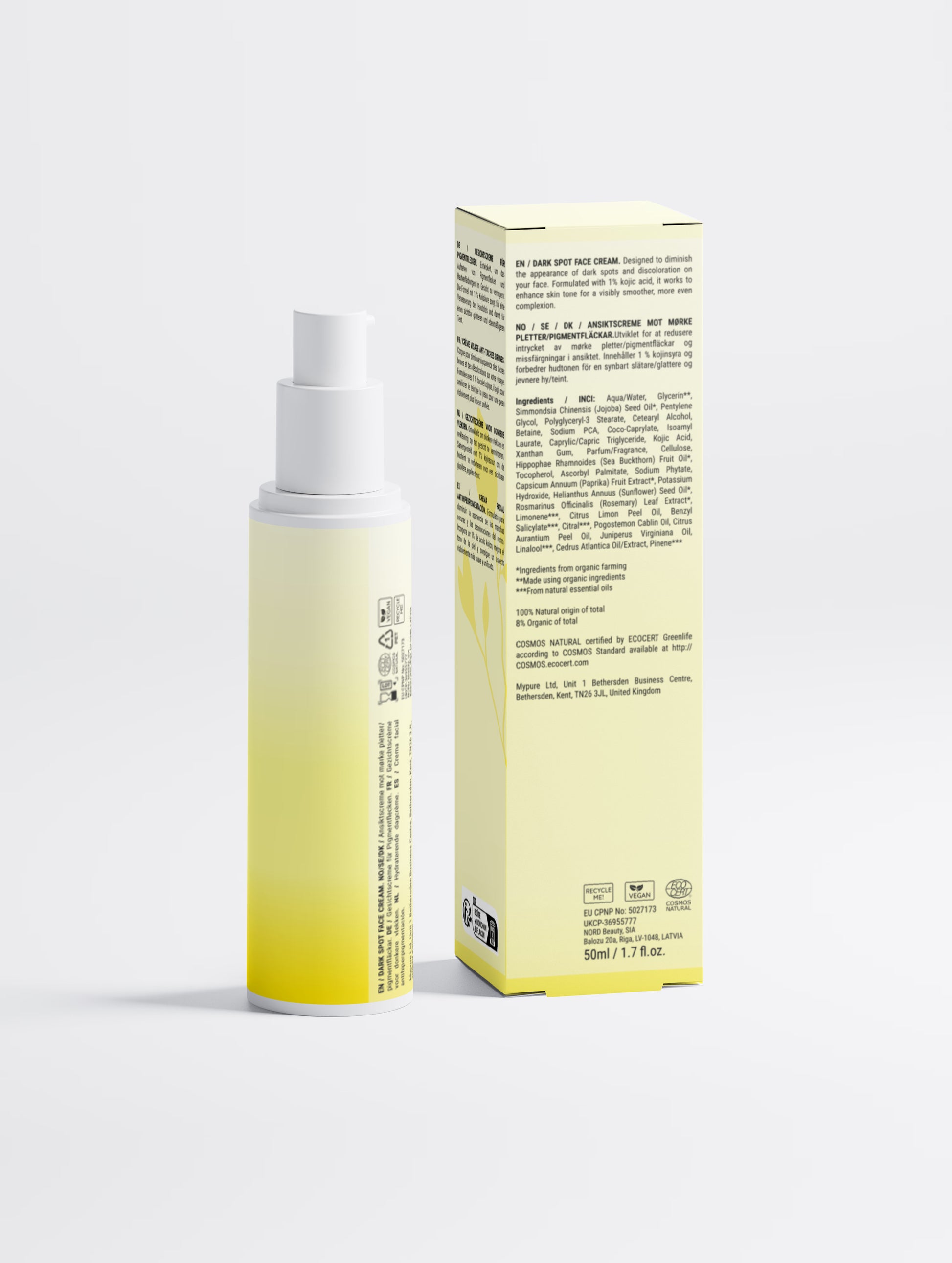 Dark Spot Face Cream with Kojic Acid